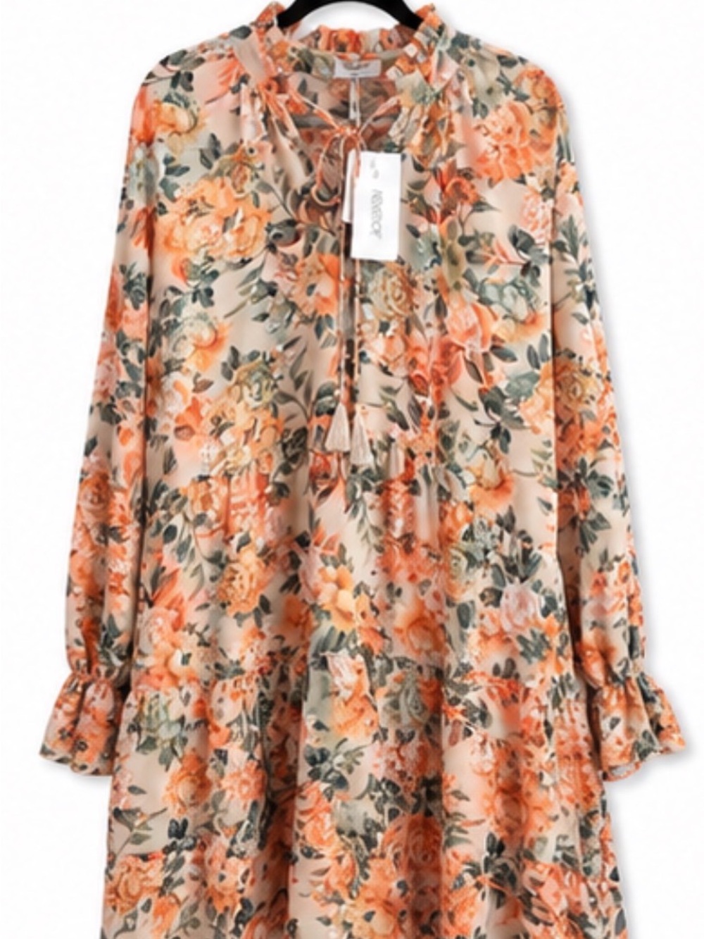Reverof Floral Ruffle Mini Dress NWT Small Romantic Cottagecore